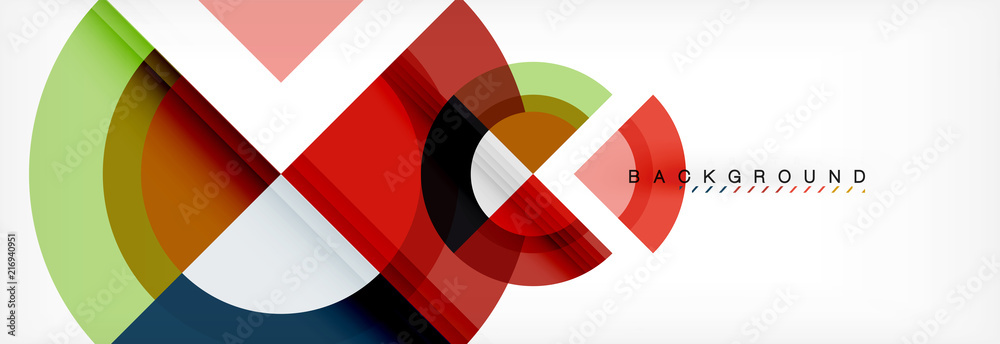 Vector circular geometric abstract background Vector circular geometric abstract background