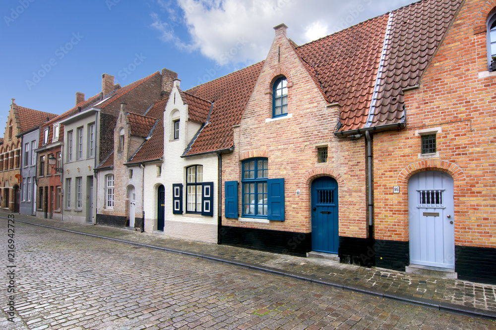 Bruges medieval streets, Belgium