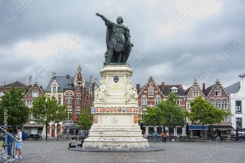 Friday Market square in Gent, Belgium