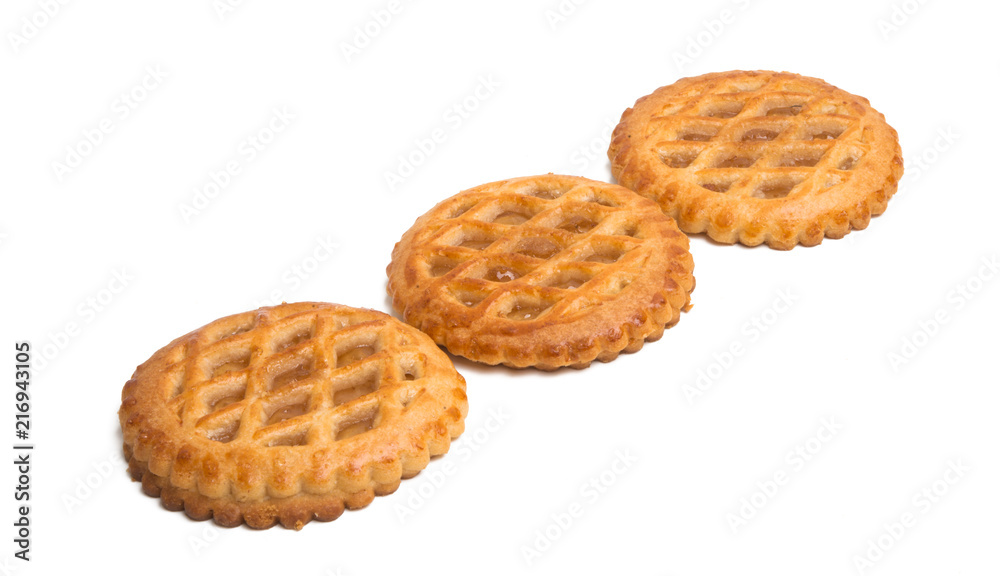 biscuit with apple filling isolated biscuit with apple filling isolated