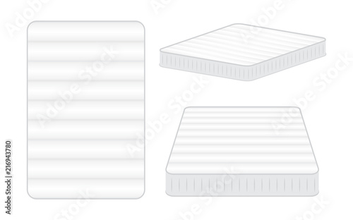 Comfortable mattress for sleeping. vector illustration