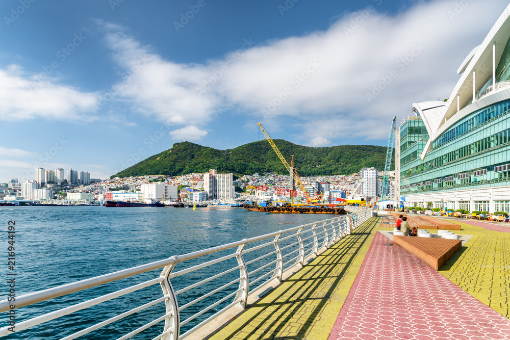 Amazing colorful view of Busan in South Korea