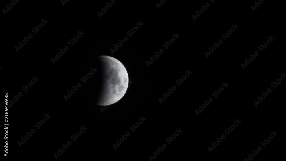 Lunar eclipse in July 2018 was observed in latitude 54, Longitude: 73 Time-lapse Lunar eclipse in July 2018 was observed in latitude 54, Longitude: 73 Time-lapse