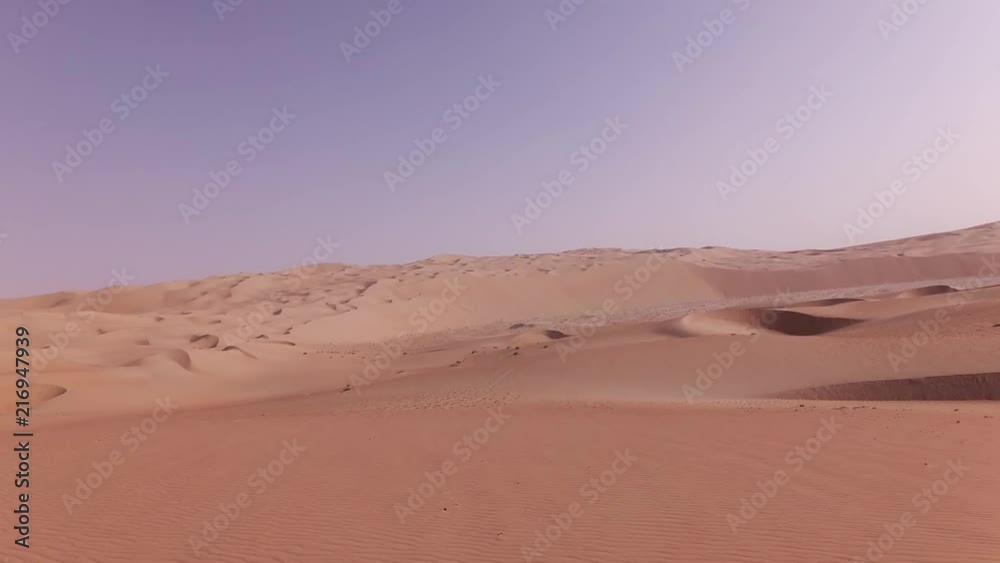 Car trip on the beautiful sand dunes in Rub al Khali desert stock footage video Car trip on the beautiful sand dunes in Rub al Khali desert stock footage video