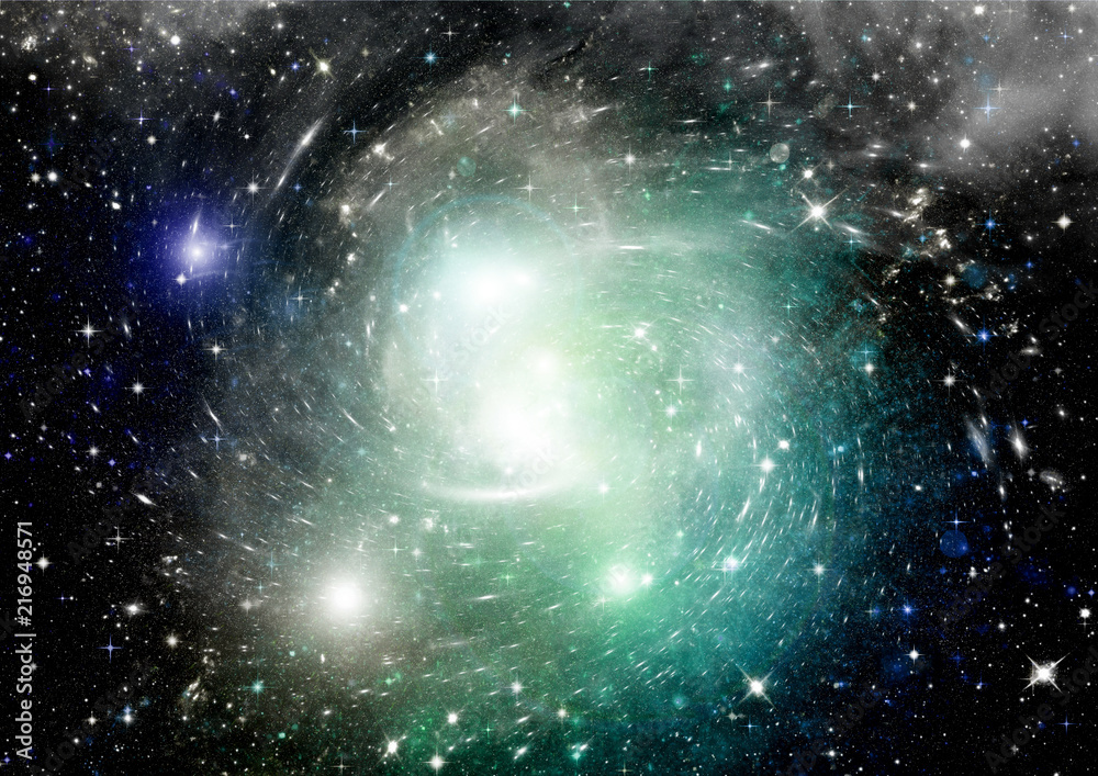 galaxy in a free space