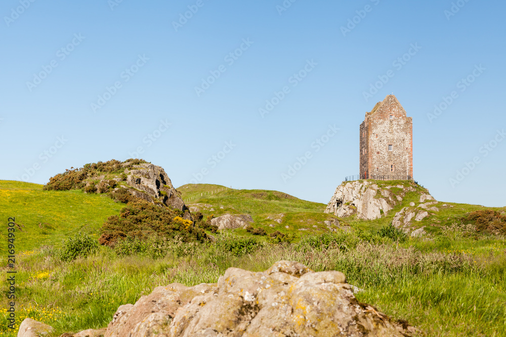 Smailholm Tower.  The tower in the Scottish Borders was built in the 1400's as protection from border raiders and the elements.