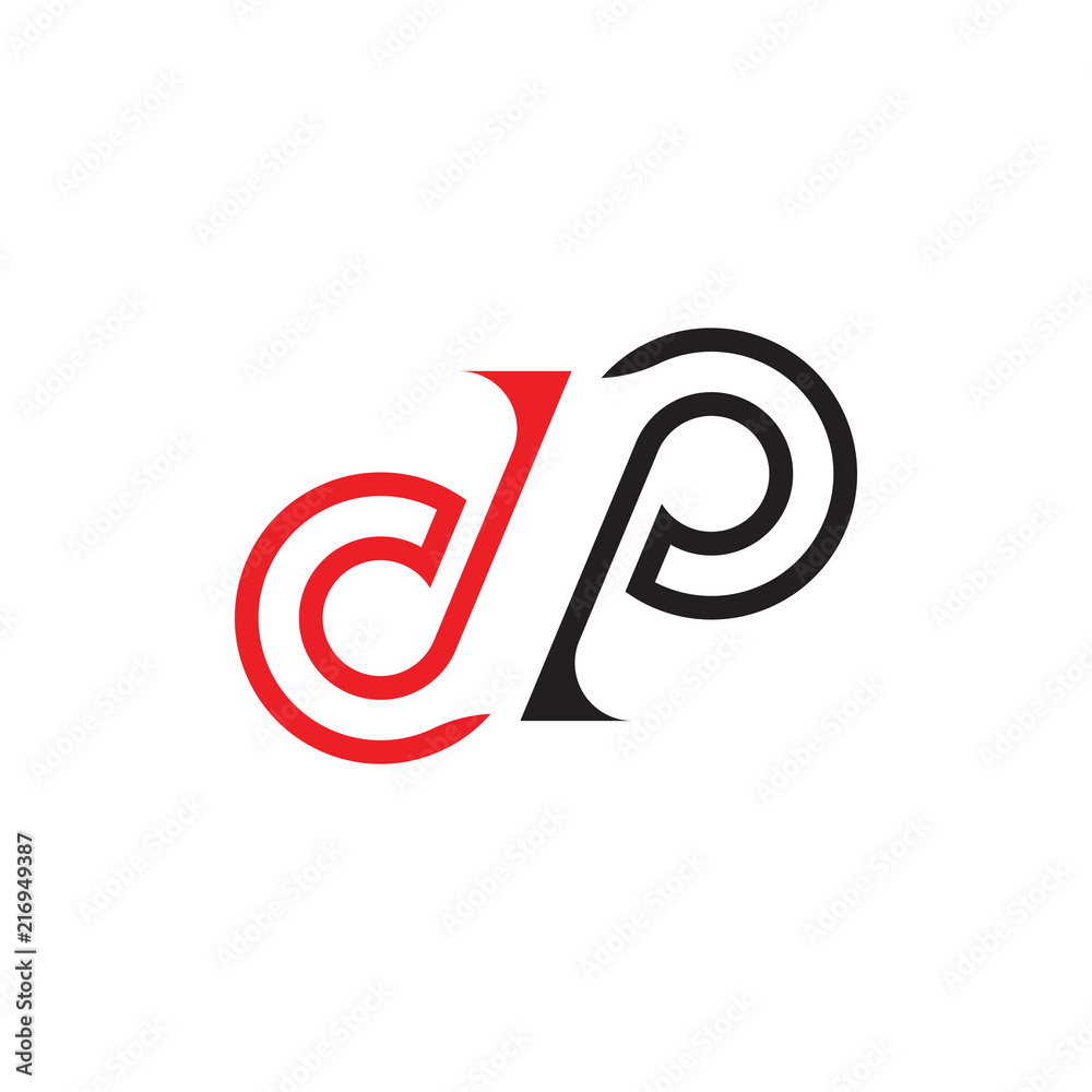 dp logo letter design Vector | Adobe Stock