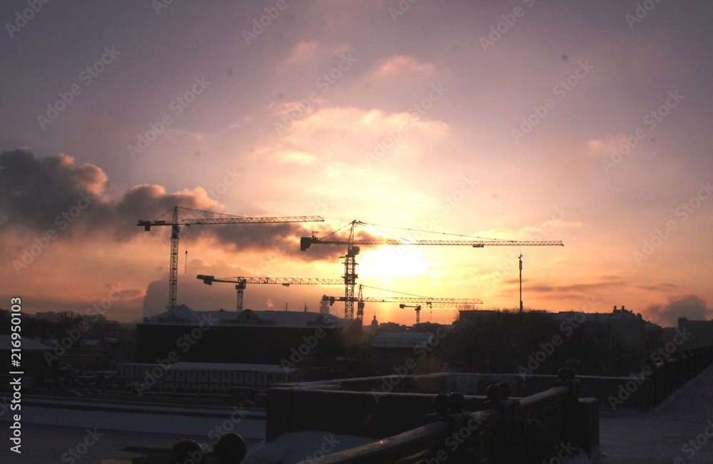 Obraz premium construction