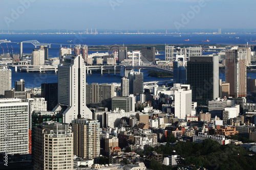 Aerial view of Tokyo Bay Area