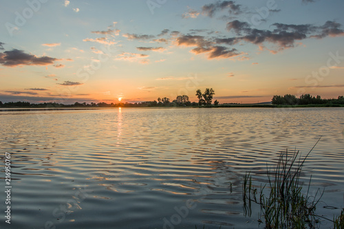 Sunset on the lake