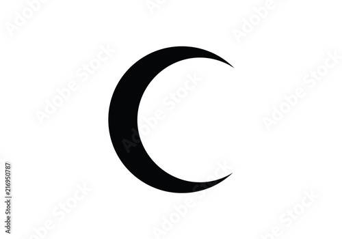 Fotografie, Tablou Half moon national symbol country emblem