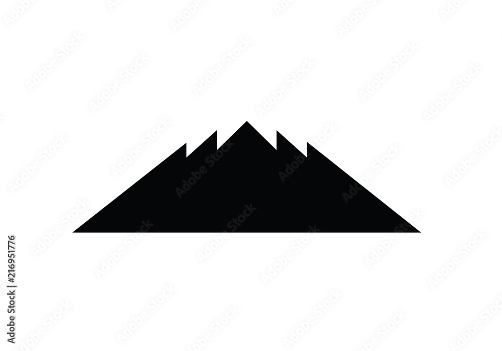 Mountain black shape hills vector climbing mount peak Mountain black shape hills vector climbing mount peak