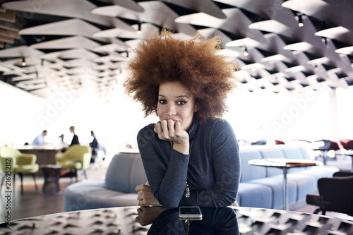 Portrait of young woman