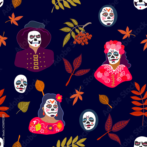 Halloween seamless pattern. 