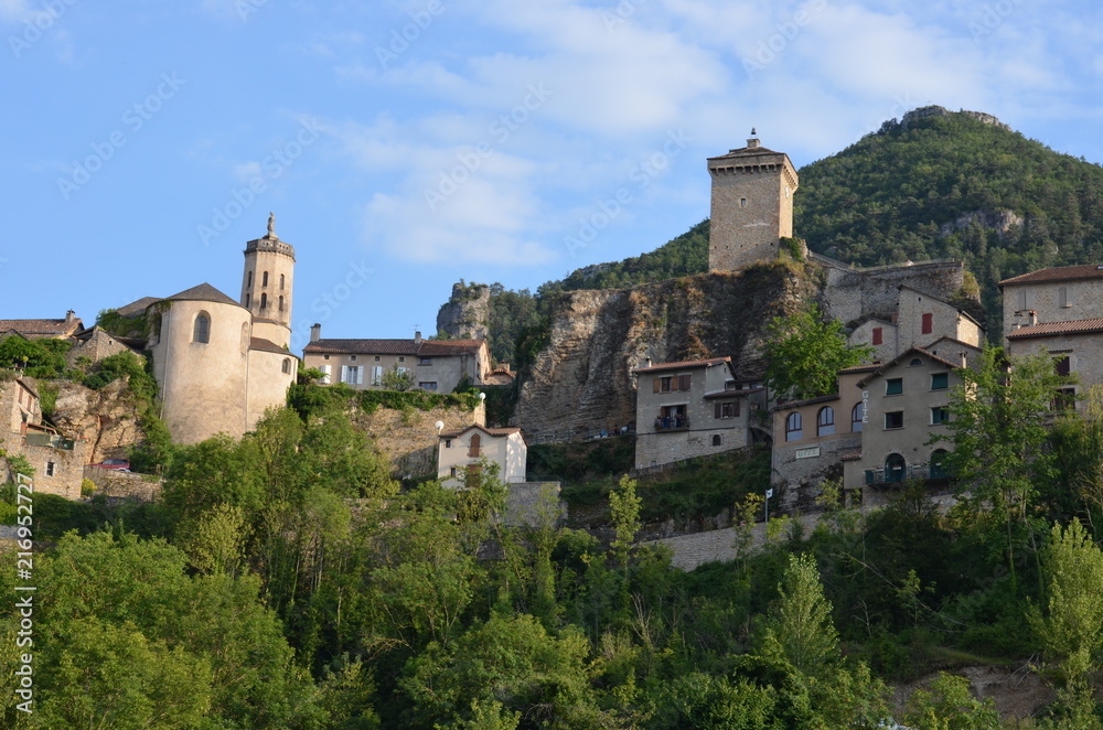 Peyreleau, village, Gorges de la Jonte, France
