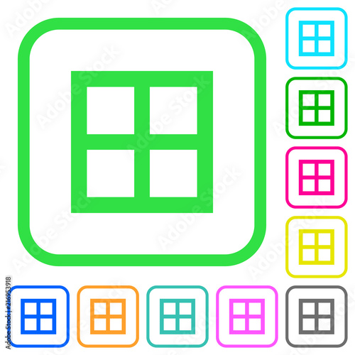 All borders vivid colored flat icons