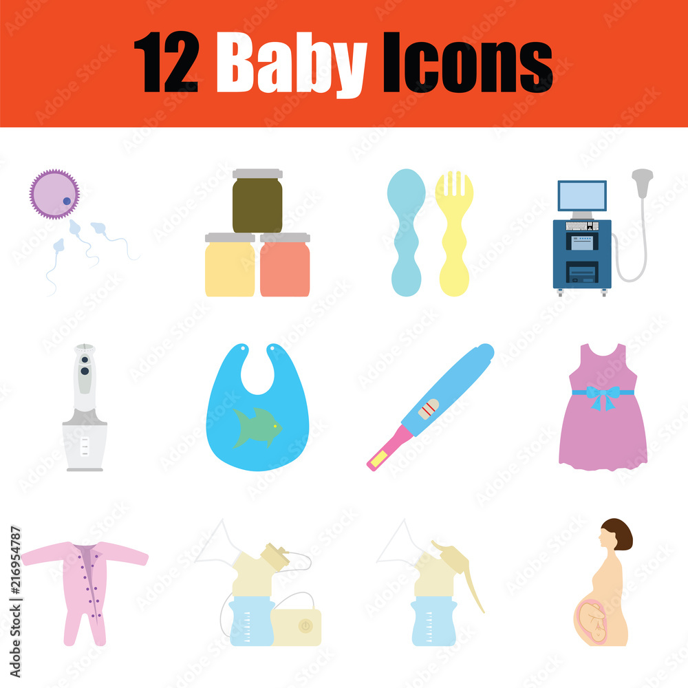 Baby icon set Baby icon set