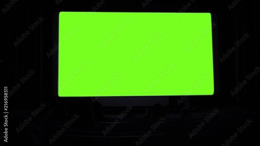Cinema Green Screen. You can replace green screen with the footage or picture you want with “Keying” effect in AE  (check out tutorials on YouTube).