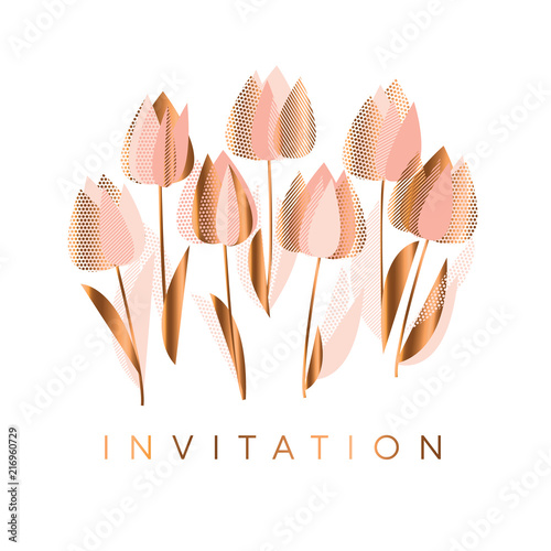 Luxury abstract tulip flowe...