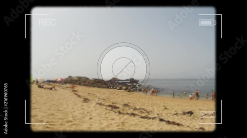 Beach of Portugal the effect of an old camera