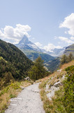 Zermatt, Findeln, Findelbach, Findelschlucht, Wanderweg, Sunnegga, Matterhorn, Alpen, Wallis, Schweizer Berge, Sommer, Sommersport, Schweiz
