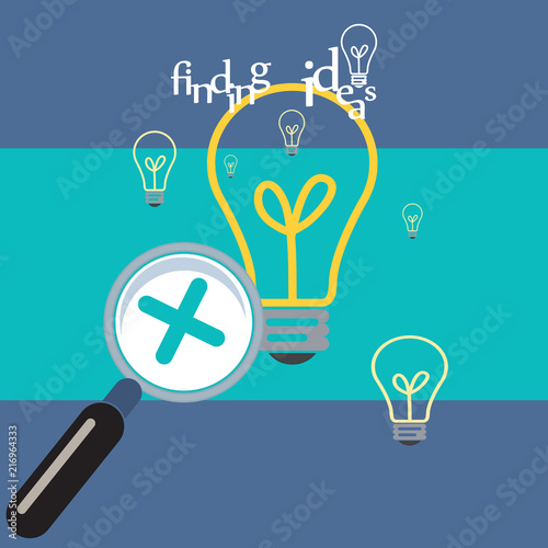 finding ideas vector