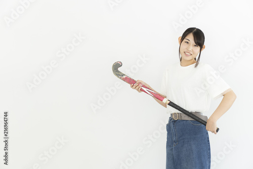Canvas Print ホッケー選手の女性