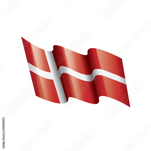 Free Download Denmark flag, vector illustration on a white background - GFXLoad