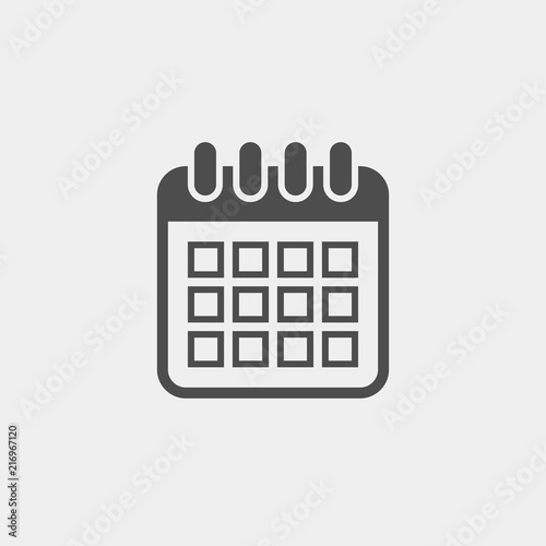 Calendar flat vector icon