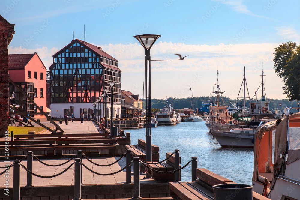 Naklejka premium Klaipeda quay
