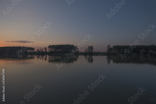 Sonnenuntergang Donau
