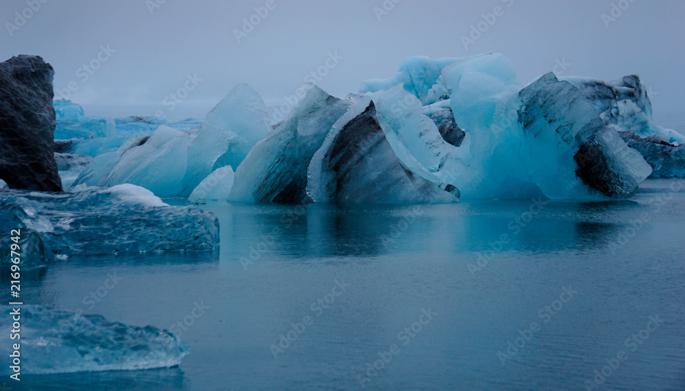 water, sea, ocean, blue, iceberg, ice, nature, landscape, glacier, cold, snow, lake, winter