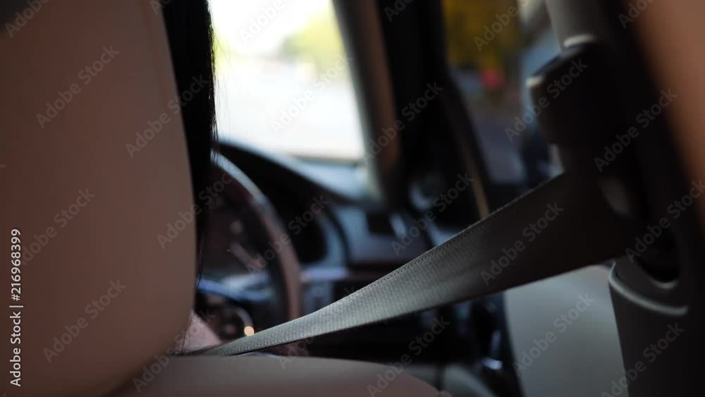 safety seat belt inside car driving safety seat belt inside car driving