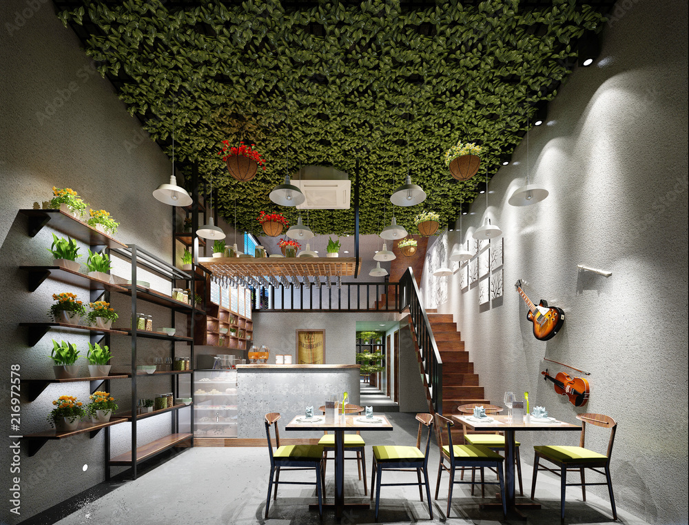Fototapeta premium 3d render of working space