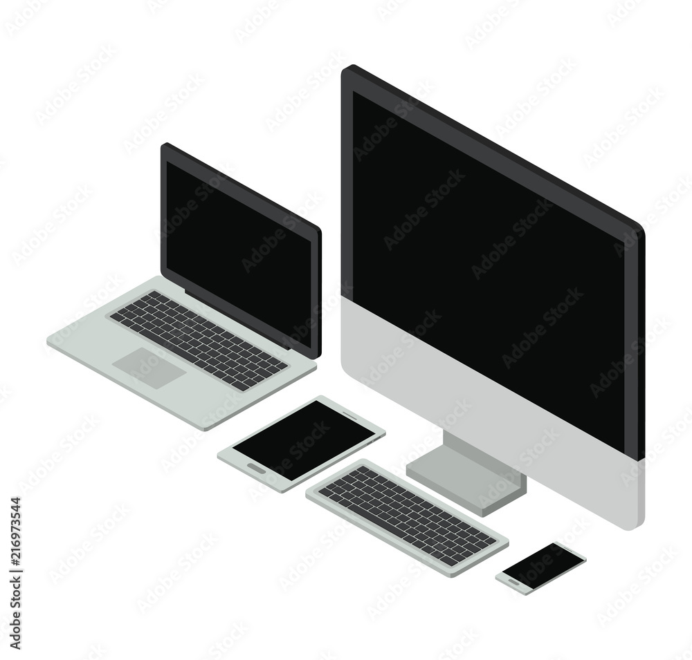 electornics elements isometrics icons vector illustration design electornics elements isometrics icons vector illustration design