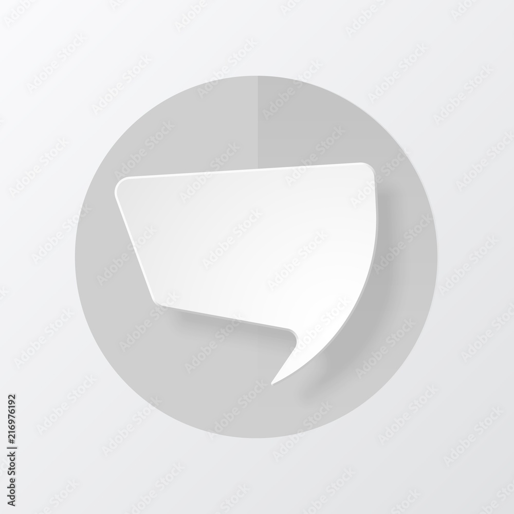 Paper speech bubble Paper speech bubble