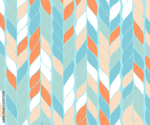 Background with diagonal braids. Endless stylish texture