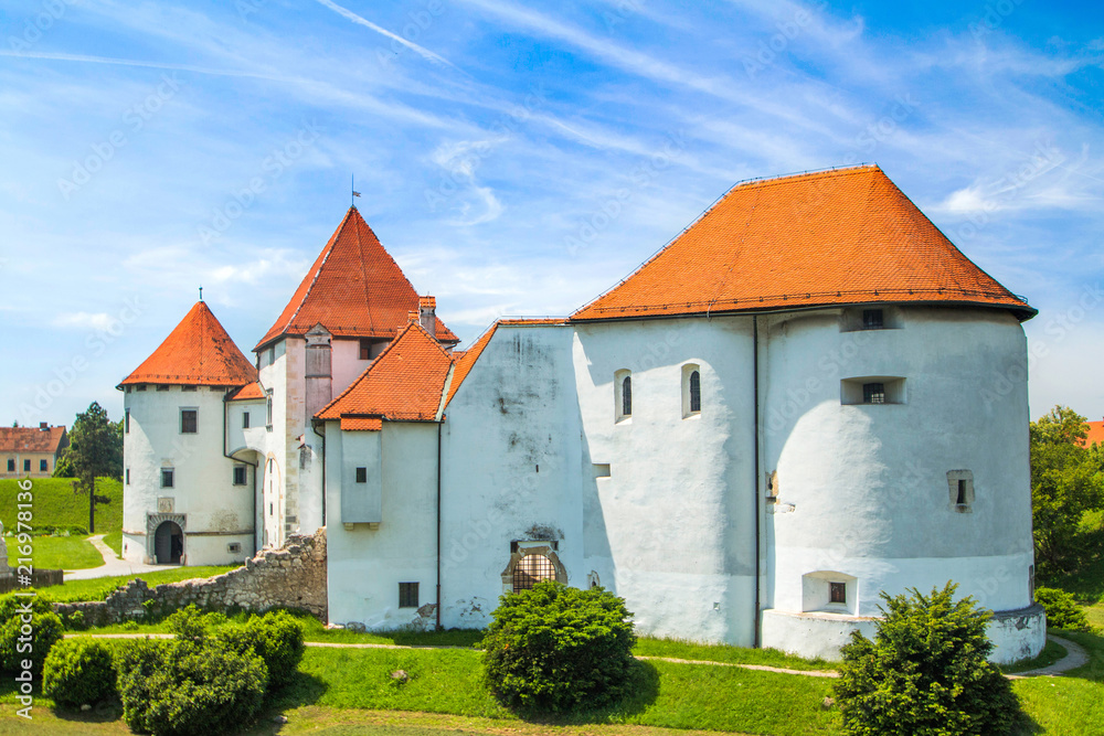 Old city castle in Varazdin, Croatia, originally built in the 13th century 