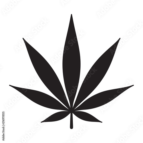 Marijuana vector icon cannabis weed leaf logo clip art illustration graphic