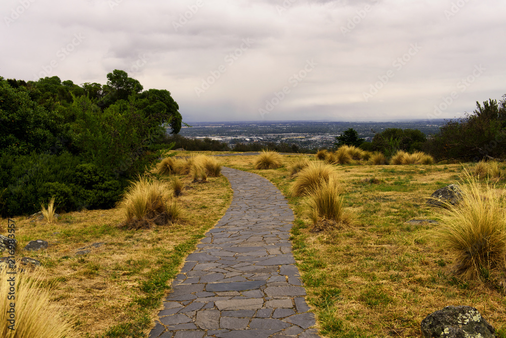 Circular trail on the hills overlooking Christchurch