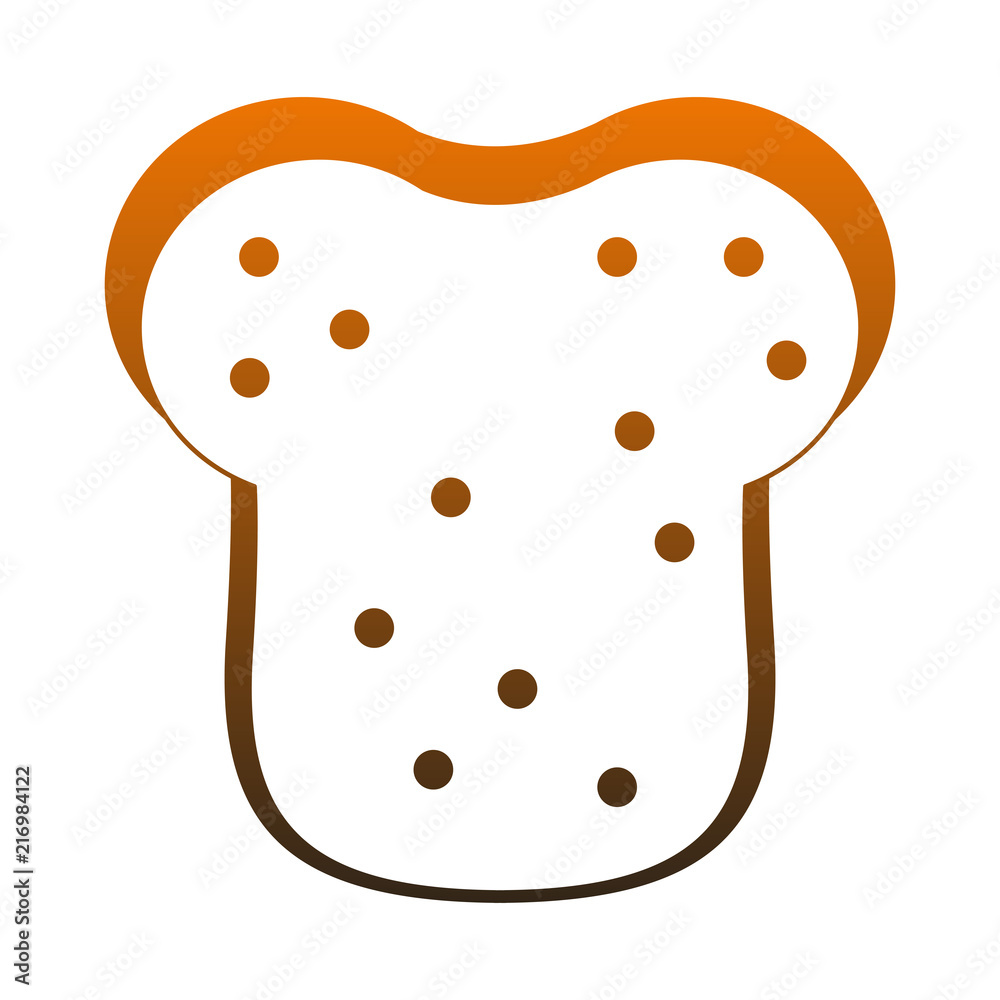 Fresh bread sliced vector illustration graphic design Fresh bread sliced vector illustration graphic design