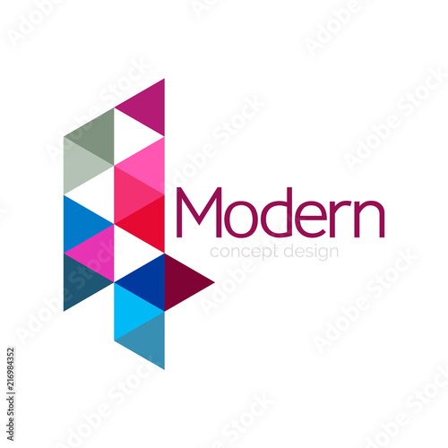 Free Download Triangle shape design abstract business logo icon design. Company logotype branding emblem idea - GFXLoad