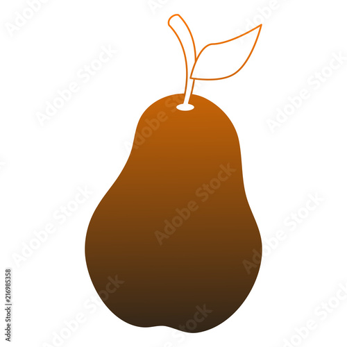 Pear fruit isolated vector illustration graphic design