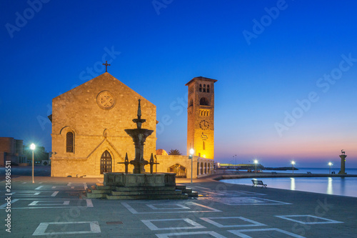 Rhodes City first light - Rhodes Island, Greece photo