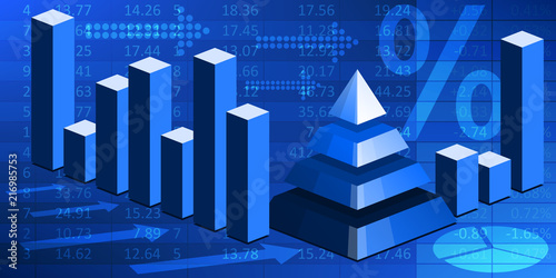Bourse Pyramide Bleu