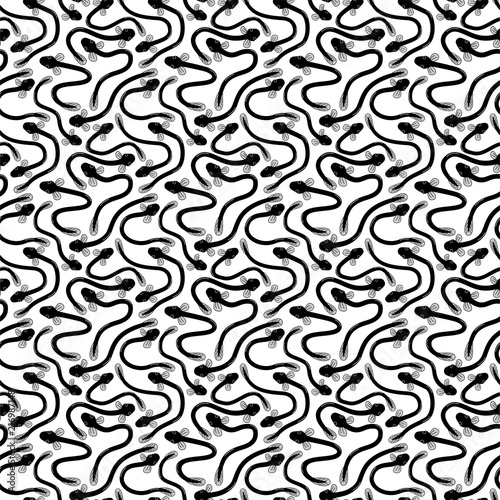 Ell background. Seamless pattern.Vector. うなぎのパターン
