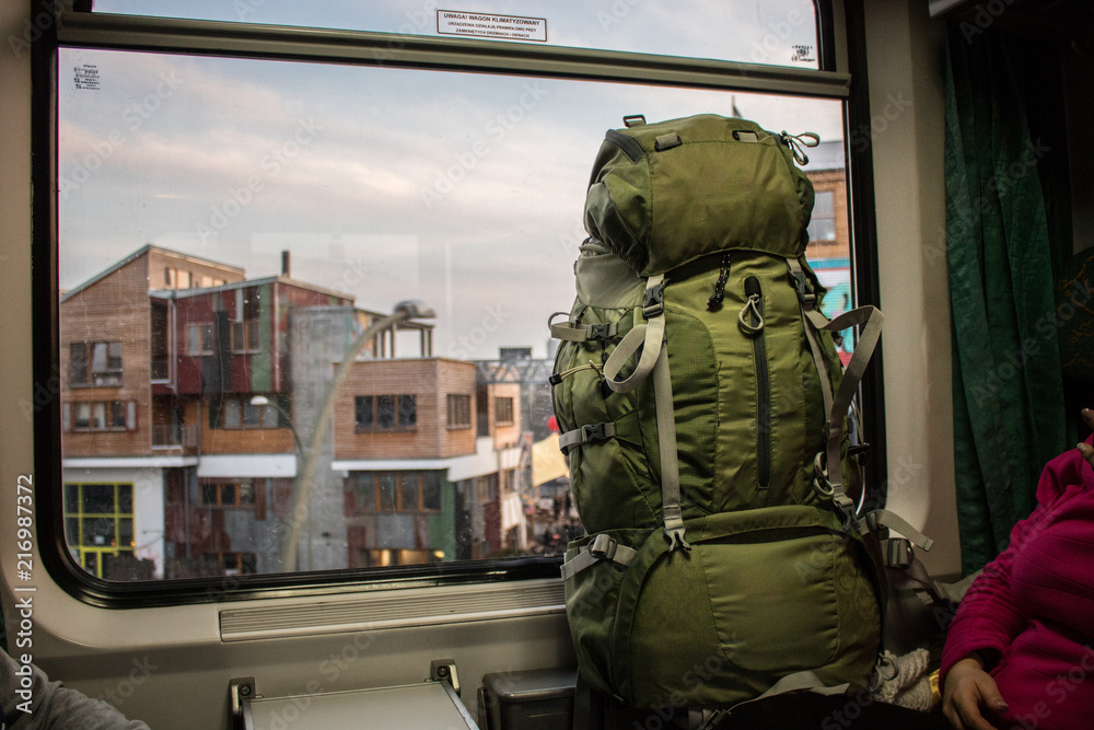 Mochila em Comboio, Berlim Mochila em Comboio, Berlim