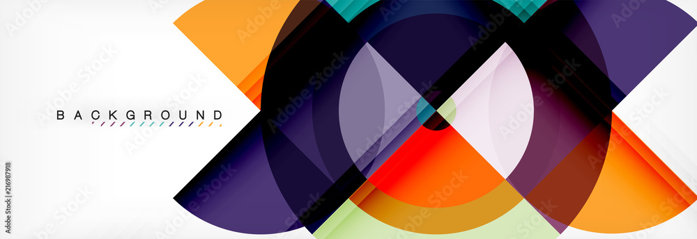 Vector circular geometric abstract background Vector circular geometric abstract background