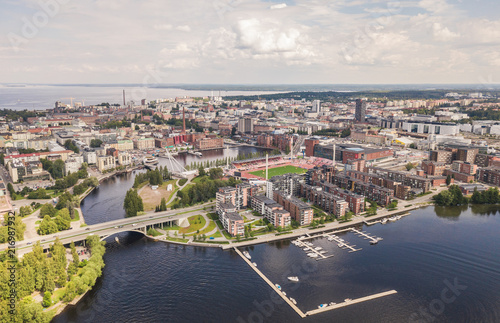 Aerial view of Tampere photo