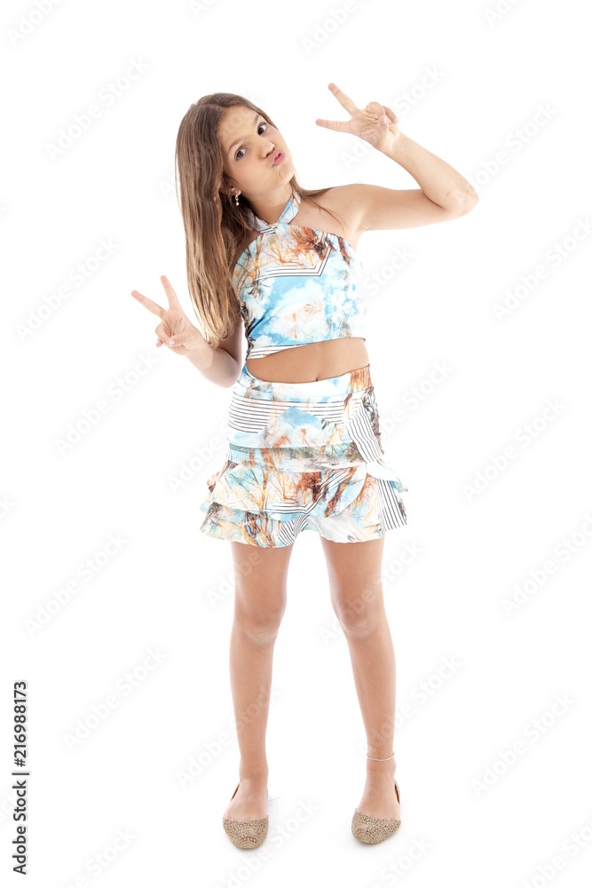 Little girl studio shot Little girl studio shot